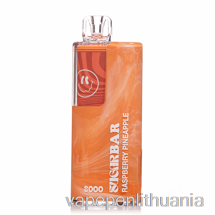 Cukraus Batonėlis Sb8000 0% Nulio Nikotino Vienkartinis Aviečių Ananasų Vape Skystis